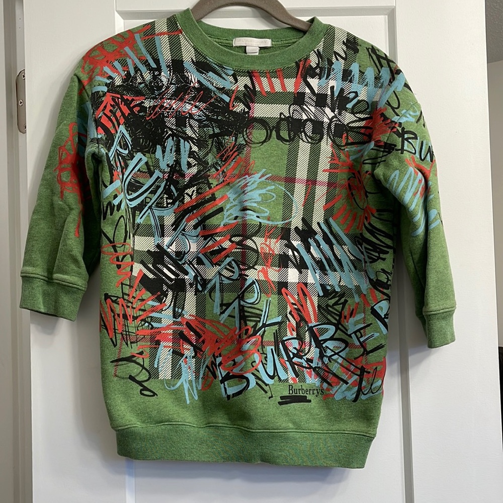 burberry girls graffiti sweatshirt.